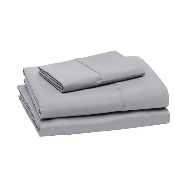 AmazonBasics Microfiber Sheet Set - Twin Extra-Long, Dark Grey
