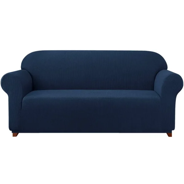 Subrtex 1-Piece Spandex Stretch Sofa Slipcover (Loveseat, Navy)