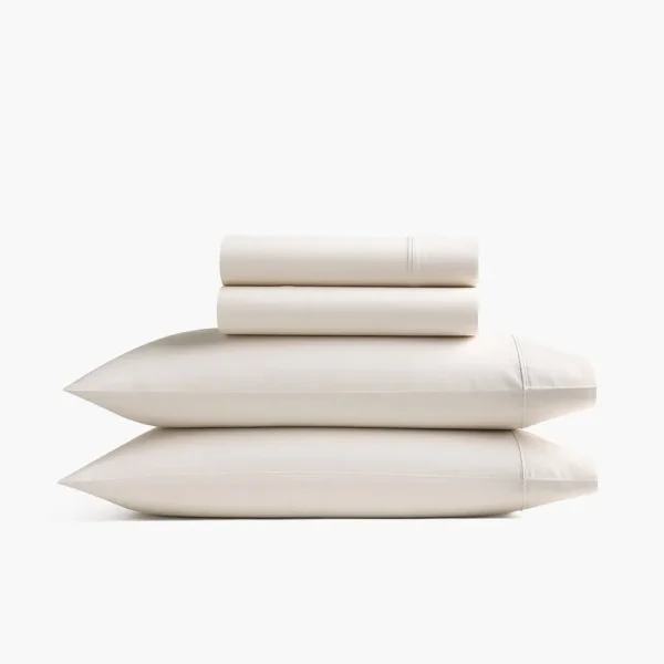 Under The Canopy Organic Sateen Sheet Set Cream / Twin