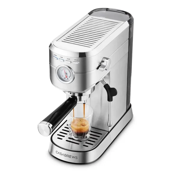 CASABREWS CM5418 20 - Bar Espresso Machine and Coffee Maker, Silver