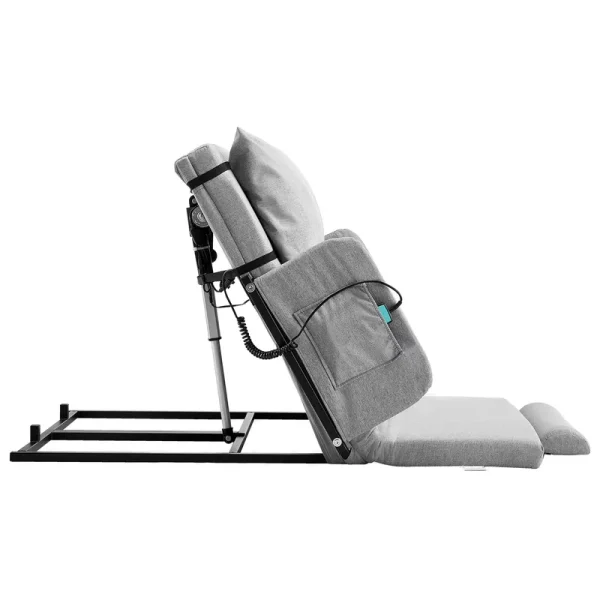 KFFKFF Electric Adjustable Bed Backrest, 300 lb Capacity, 4 - 68 Incline, with Armrest & Storage Pocket, Machine Washable, Ideal for Pregnant Women, Elderly, and Patients