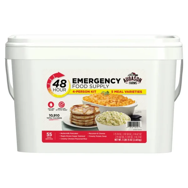 Augason Farms 48-Hour Emergency Food Supply 4 Person Kit - 94.47 oz tub