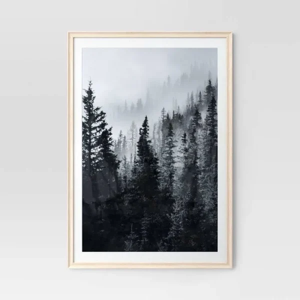 27" x 40" Matted to 24" x 36" Wedge Poster Frame Natural - Threshold