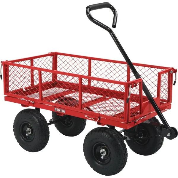 Ironton Steel Garden Cart, 400 - Lb. Capacity, 38in.l x 18 - 1/2in.w x 21in.h