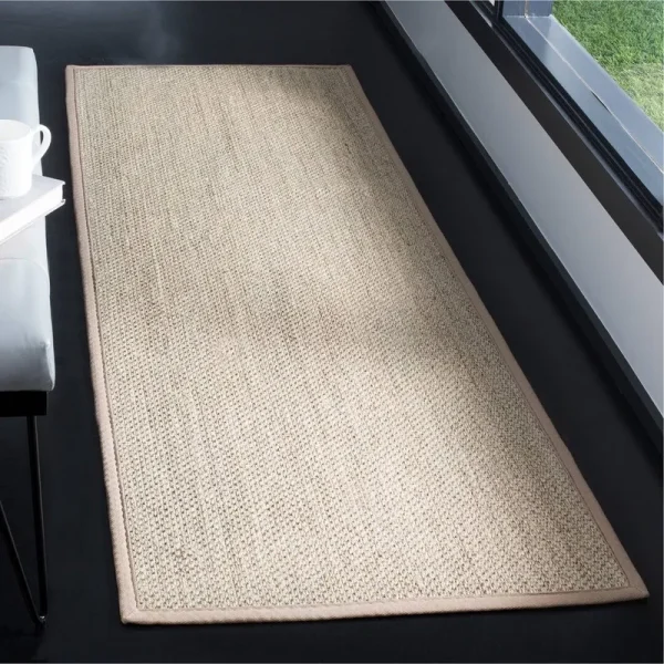 Torbin Jute/Sisal Marble/Linen Area Rug Highland Dunes Rug Size: Runner 2'6" x 8'