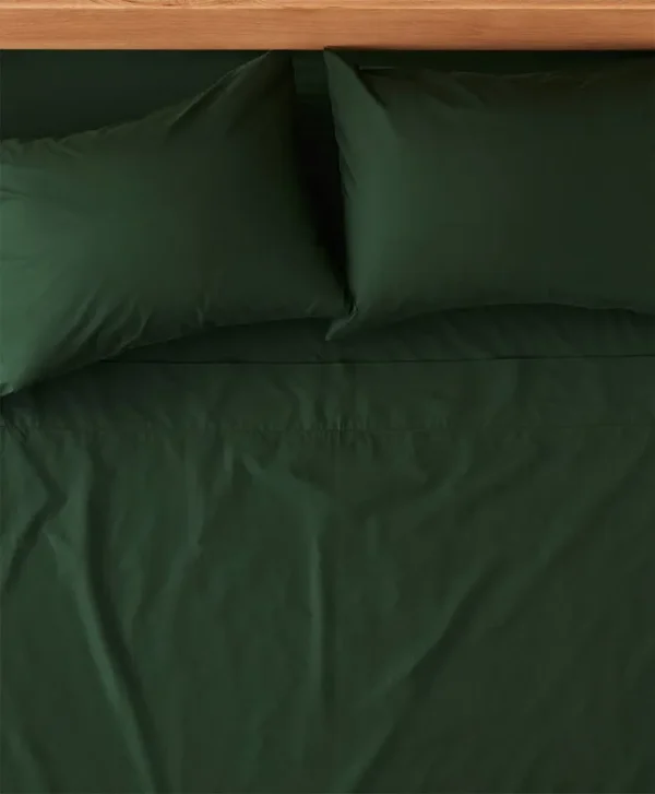 P A C T Organic Organic Cool-Air Percale Sheet Set in Mountain View | Size King | Fair Trade