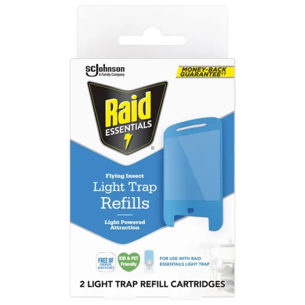 Raid Essentials Flying Insect Light Trap Refills (White)
