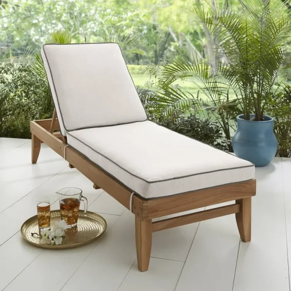 Outdoor Sunbrella Seat/Back Cushion Birch Lane Fabric: Canvas Natural Sunbrella Canvas, Size: 21" W x 78" D