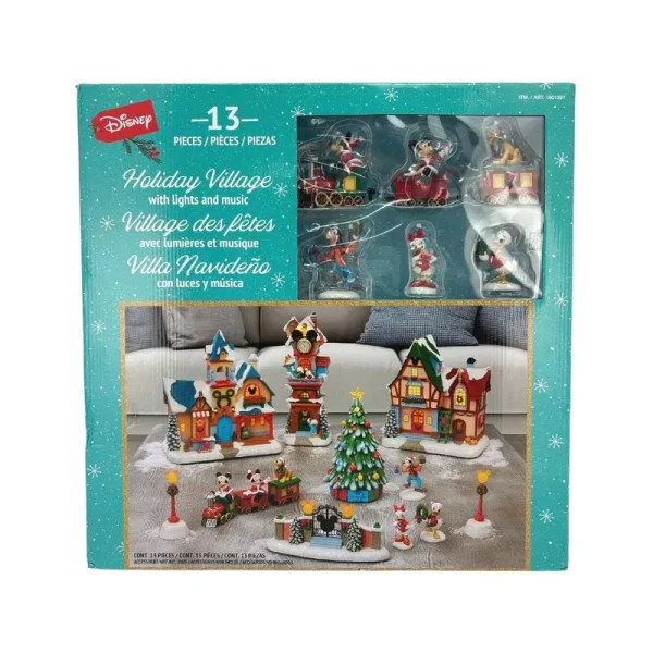 Disney Holiday Village Set, 13 Piece