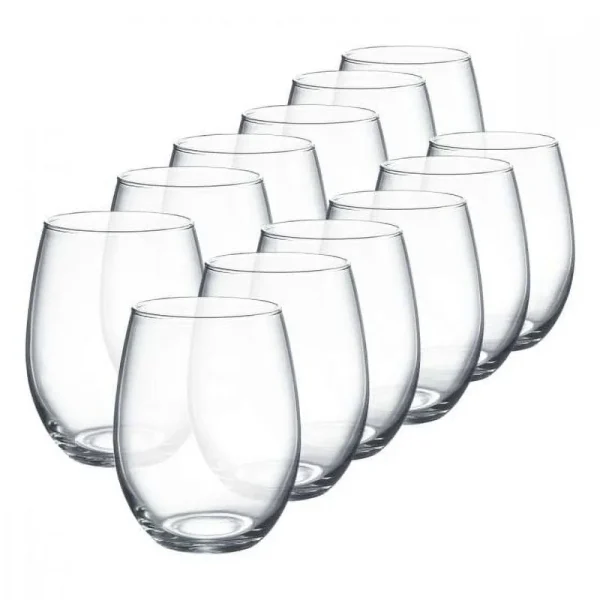 Luminarc 15 oz. Cachet Clear Stemless Wine Glass 12 Piece Set, Size: One Size