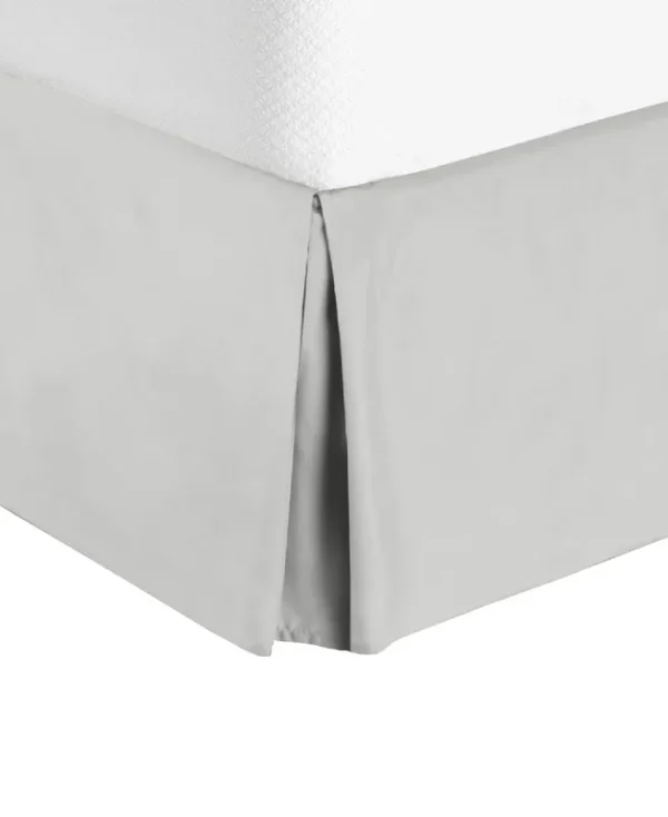 Nestl Bedding 14" Tailored Drop Premium Bedskirt, King - Light Gray