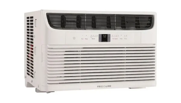 Frigidaire FFRA062WA1 19" Window - Mounted Air Conditioner with 6000 BTU Cooling Capacity; Sleep Modem; Programmable 24 - Hour on/Off Timer and Remote Control in White