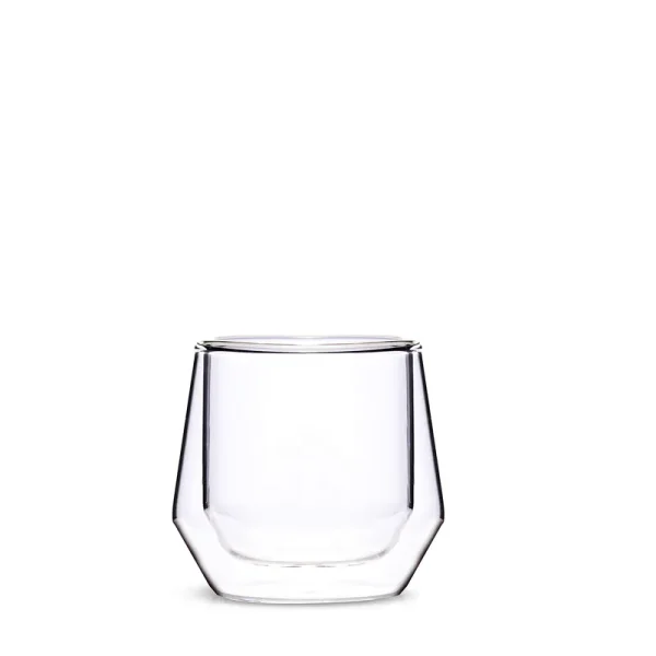Hearth Glass Double Walled Glass Coffee Mugs, Set of 2