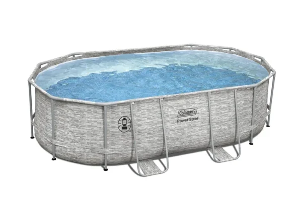 Coleman Power Steel Frame 16' x 10' x 48" Oval Pool Set