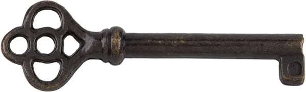 Antique Brass Hollow Barrel Skeleton Key KY-3AB