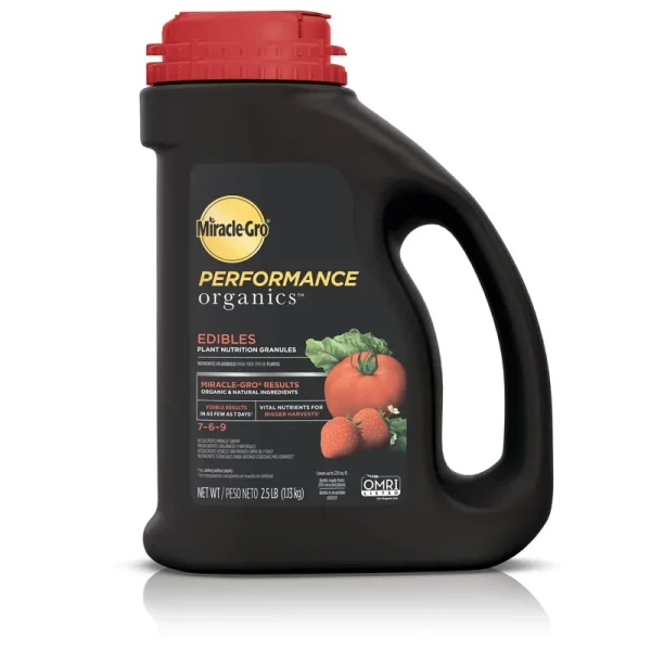 Miracle-Gro Performance Organics Edibles Granules Plant Food 2.5 lb.