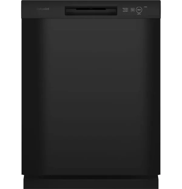 Hotpoint Front Control 24-in Built-In Dishwasher (Black)