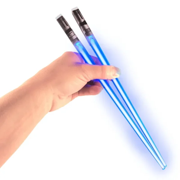 Chop Sabers Light Up Lightsaber Chopsticks (1 Pair, Blue)