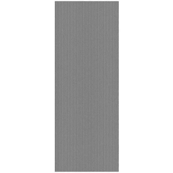 Waterproof Non-Slip Rubberback Ribbed Gray Indoor/Outdoor Utility Rug Ottomanson Rug Size: Rectangle 6'6" x 12'