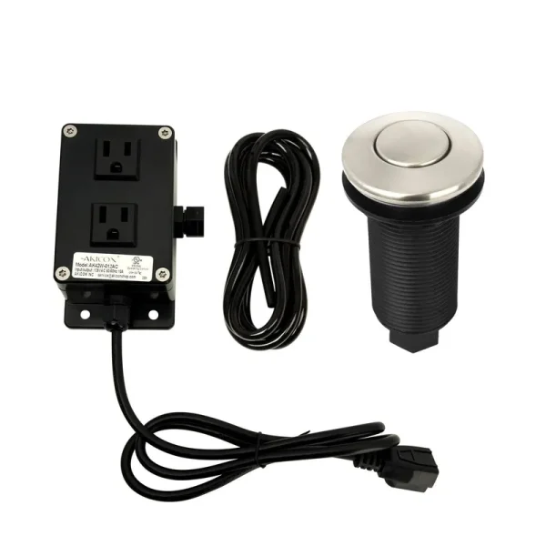 Brushed Nickel Garbage Disposal Kitchen Air Switch Kit
