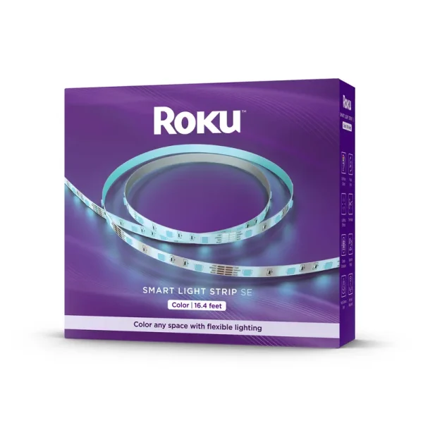 Roku Smart Home Smart Light Strip SE 16.4 Foot with 16 Million Color Options, White Light Option, and Custom Presets - Indoor, Size: 16.4'