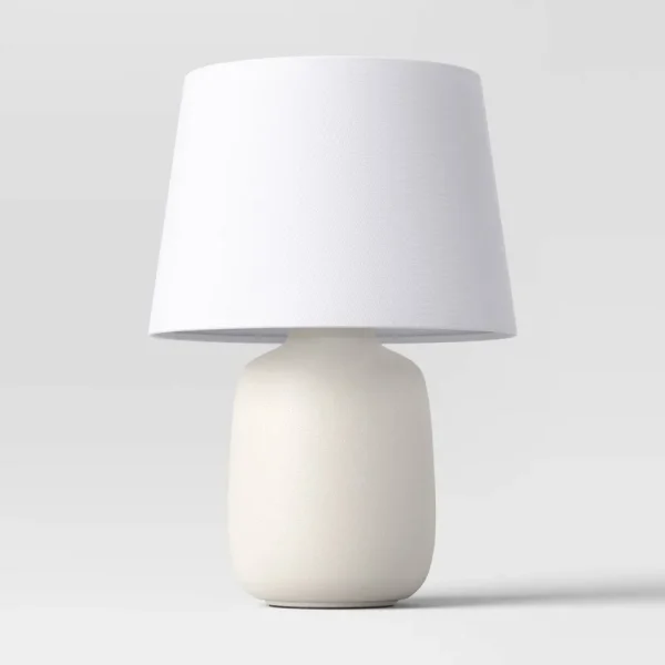 Linen Drum Small Lamp Shade White - Threshold