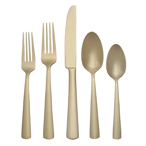 Oneida Aptitude Champagne Satin 20 Piece Flatware Set