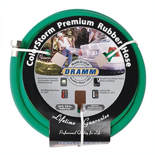 Dramm ColorStorm Premium Green Rubber Hose (50 ft)
