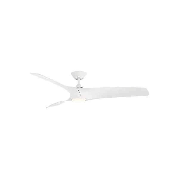 Modern Forms 52" Zephyr Smart Ceiling Fan - Matte White