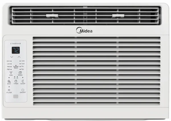 Midea 5, 000 BTU Window Air Conditioner, 150 Sq. Ft., White, New