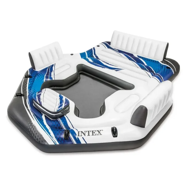 Intex Blue 5-Seat Inflatable Tropical Island Lounging Pool Float