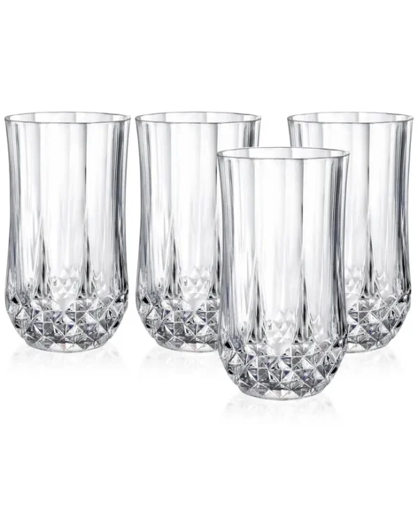 Cristal D'arques Longchamp Set of 4 Highball Glasses