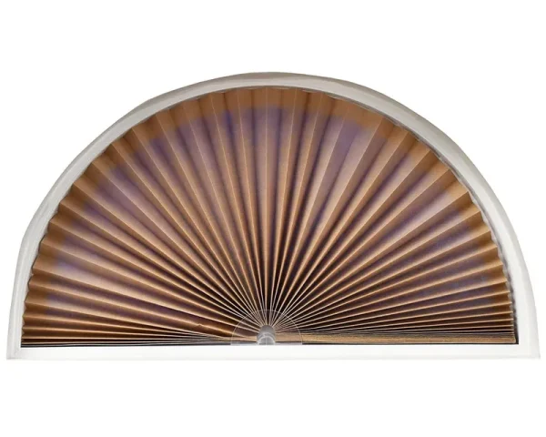Redi Shade Original Natural Light Filtering Fabric Arch Pleated Shade - 72 in. W x 36 in. L