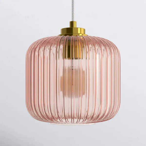 Gracieleigh 1 - Light Unique Globe Pendant Joss & Main Shade Color: Pink