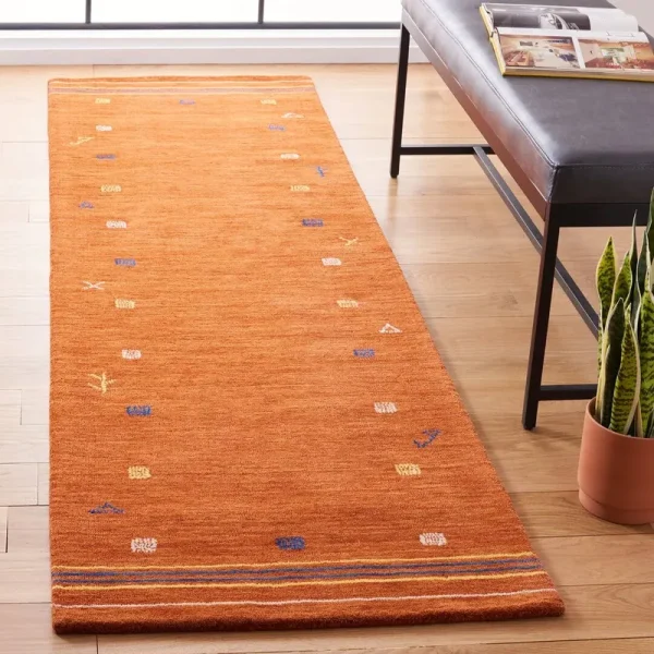 Danette Wool Rust Area Rug AllModern Rug Size: Runner 2'3" x 8'