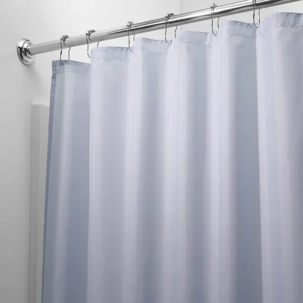 Mildew Free Waterproof Vinyl Shower Curtain Liner - Light Blue