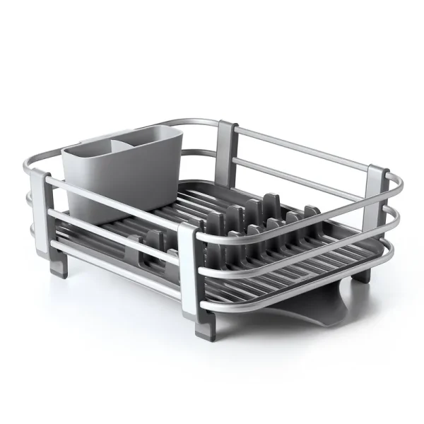 OXO Good Grips Aluminum Frame Dish Rack, Silver
