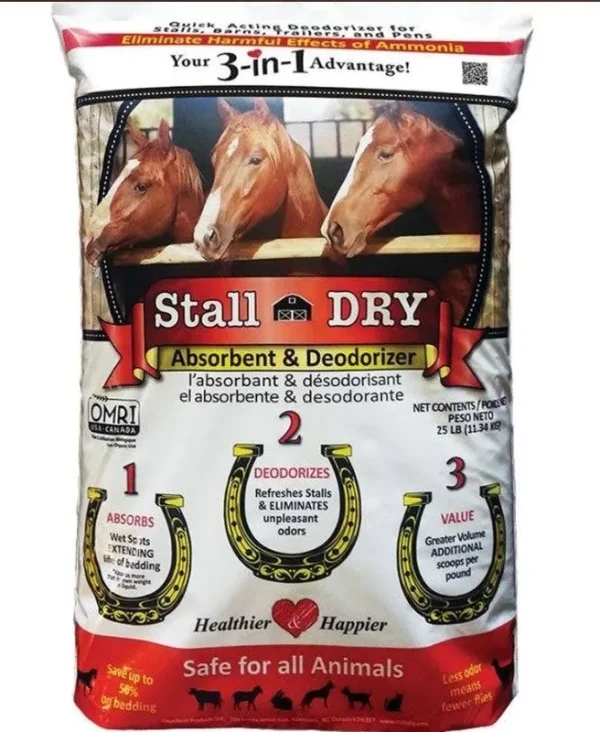 Stall Dry Barn Odor Absorbent and Deodorizer, 25 lb. W134