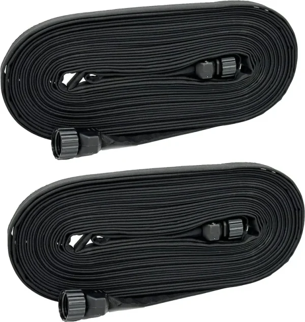 Rocky Mountain Goods Soaker Hose Flat (50�� Pack of 2) - Heavy Duty Double Layer Design - Saves 70% Water - Consistent Drip Throughout Hose - Leakproof