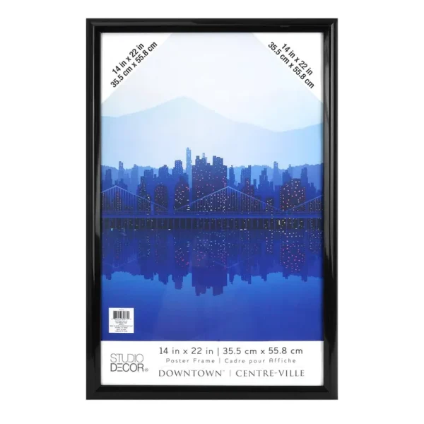Trendsetter Poster Frame by Studio D��cor 14" x 22" in Black