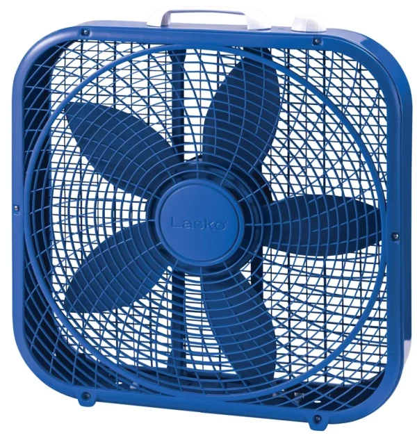 Lasko Cool Colors 20" 3 Speed Box Fan Blue