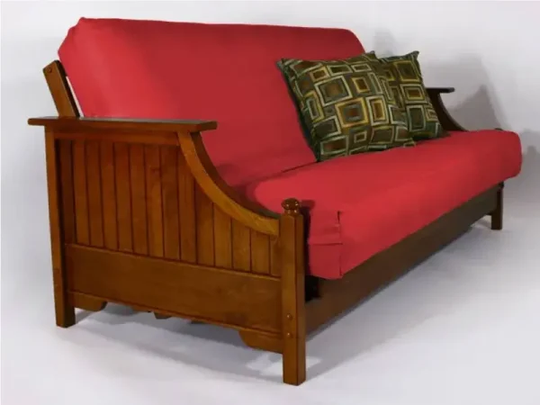 Tomato - Solid Organic Cotton Twill Futon Cover