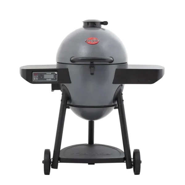 Char Griller Akorn Auto Kamado 20 in Charcoal Grill WiFi Gray