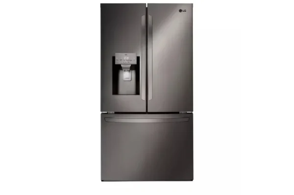 LG 28 Cu. ft. 3 Door French Door, Standard Depth Refrigerator with Dual Ice Makers Black Stainless Steel