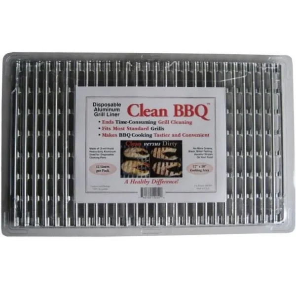 Clean BBQ Disposable Aluminum Grill Liners Set - 24 count