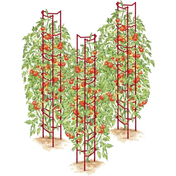 Gardener's Supply Company Tomato Ladders Set of 3, Red