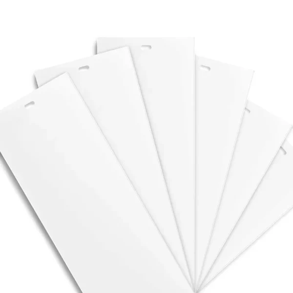 Dalix PVC Vertical Blind Replacement Slat 82 1/2 x 3 1/2 (6 pk, White)
