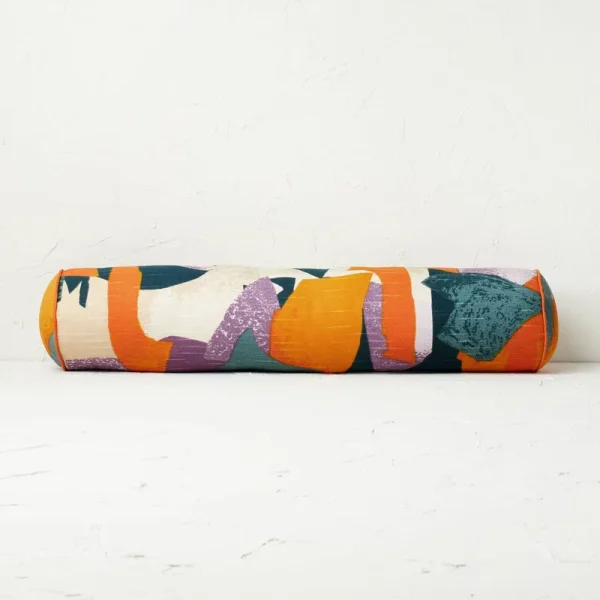 Oversized Bolster Jungalow Geo Print Decorative Throw Pillow - Opalhouse Designed with Jungalow