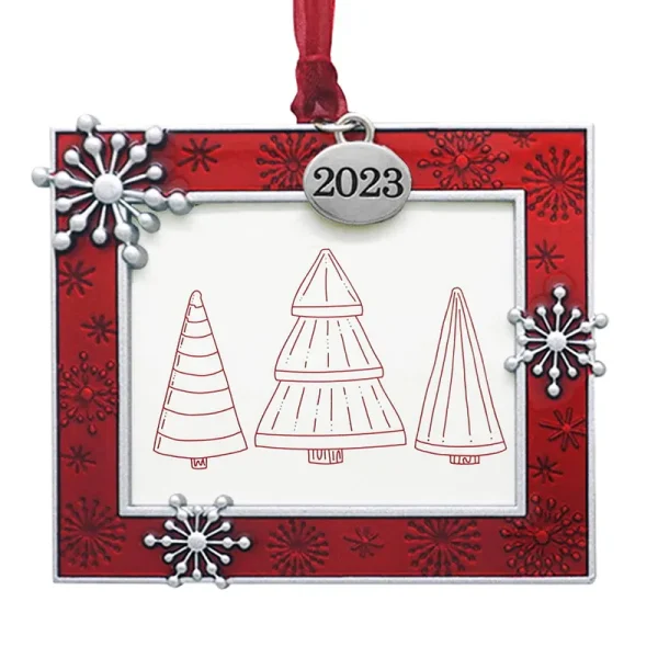 Red Snowflakes 2" x 2.5" Christmas Ornament Frame by Studio Decor | Michaels