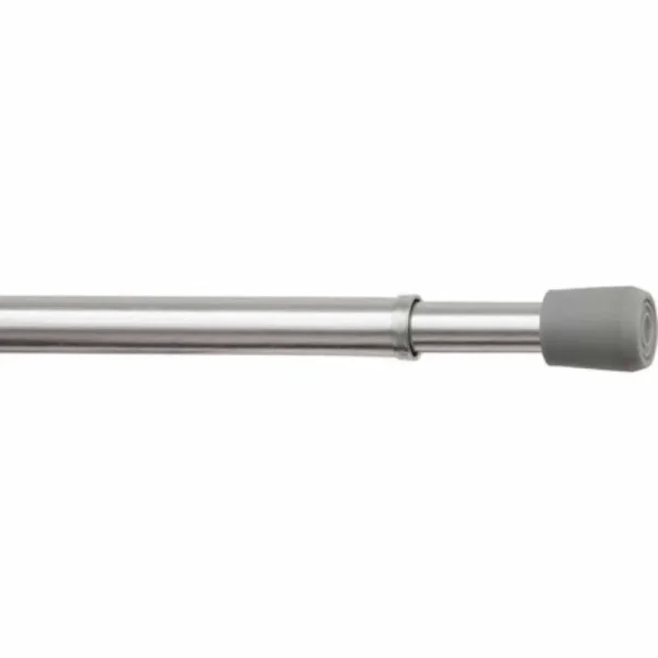 Mainstays Spring Tension Window Curtain Rod, Grey/Silver